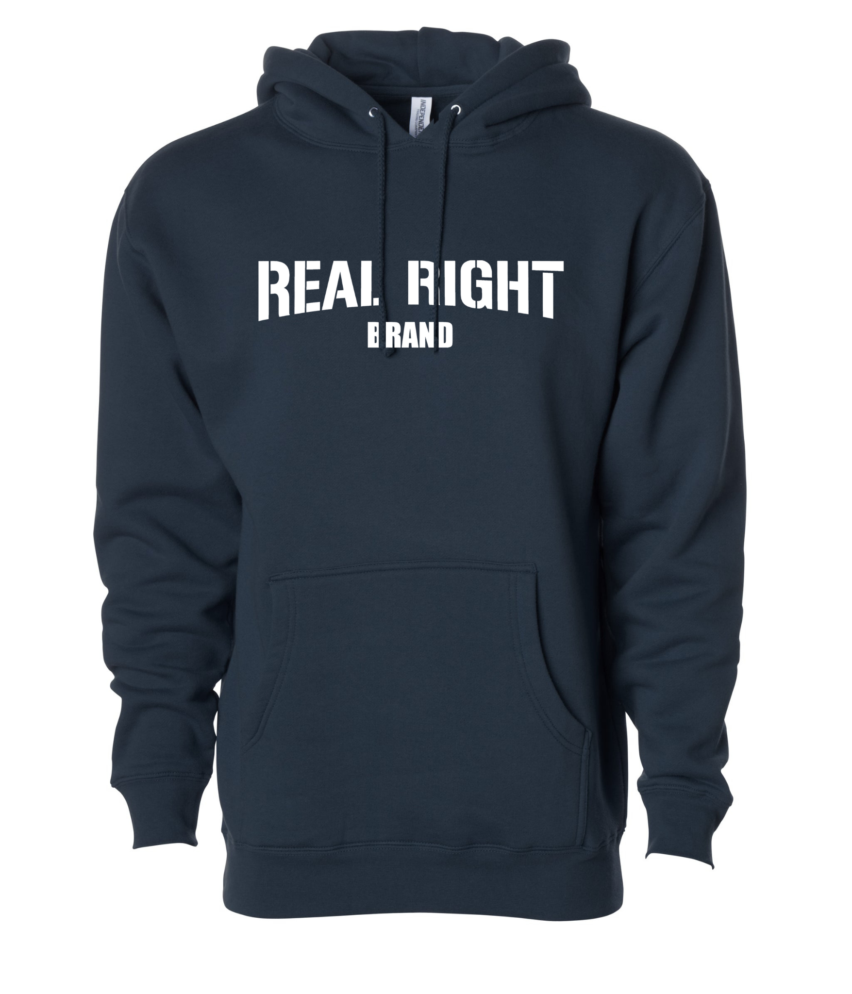 Navy Blue & White Signature Hoody