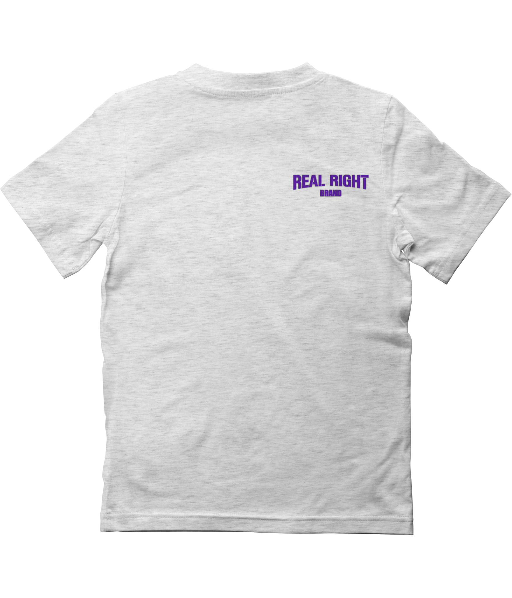 White & Purple Signature Tee ( Left Chest )