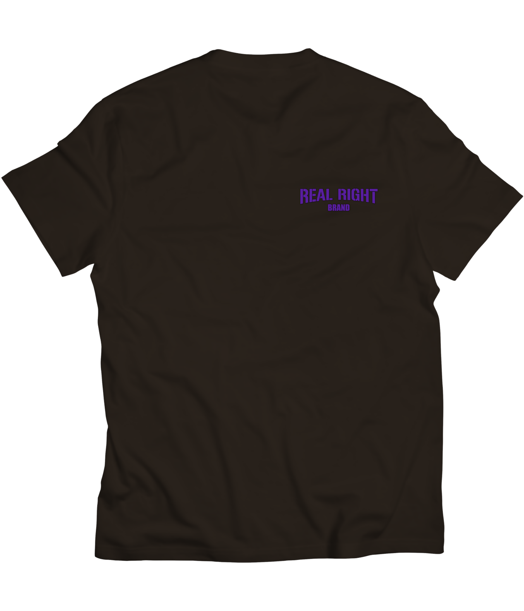 Black & Purple Signature Tee ( Left Chest )