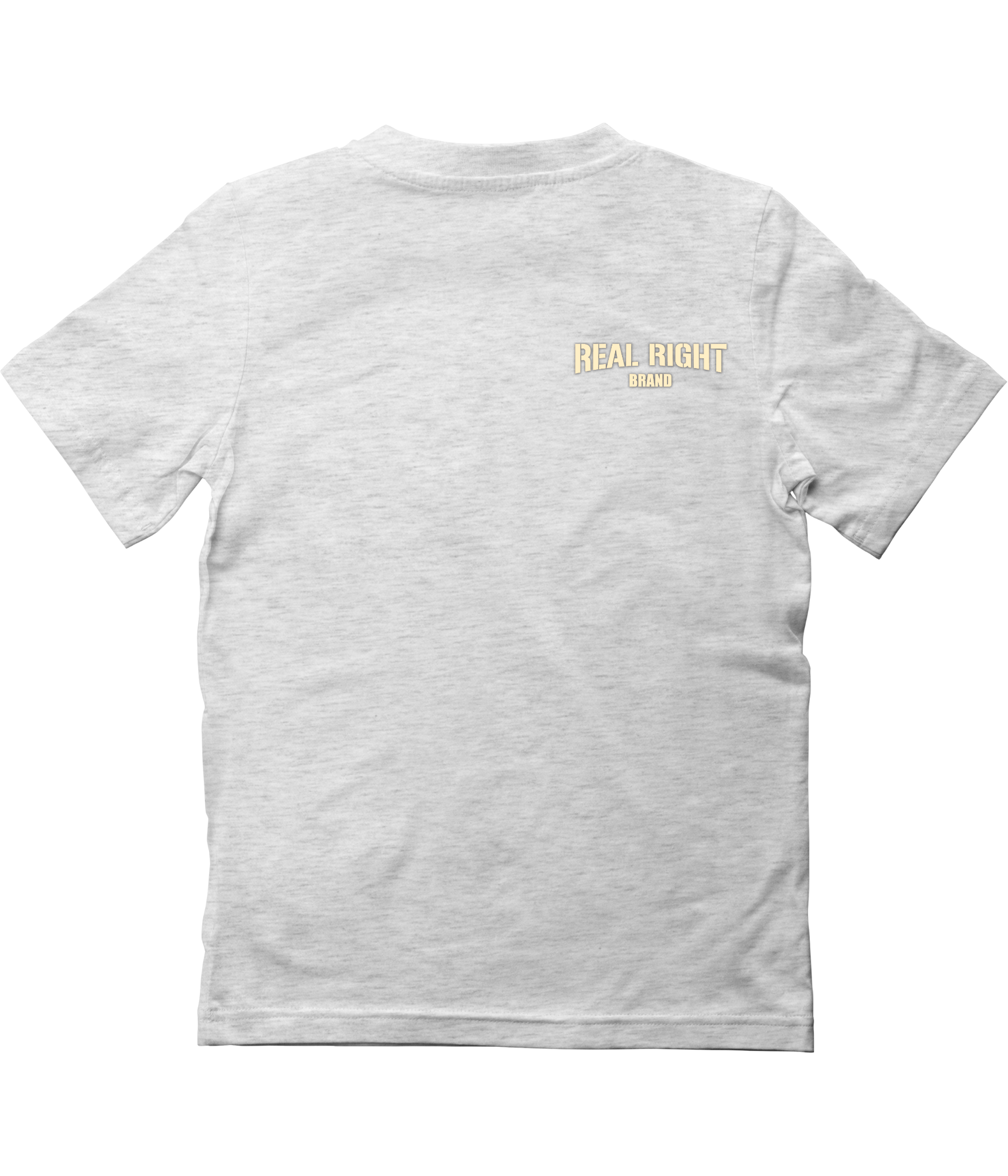 White & Tan Signature Tee ( Left Chest )