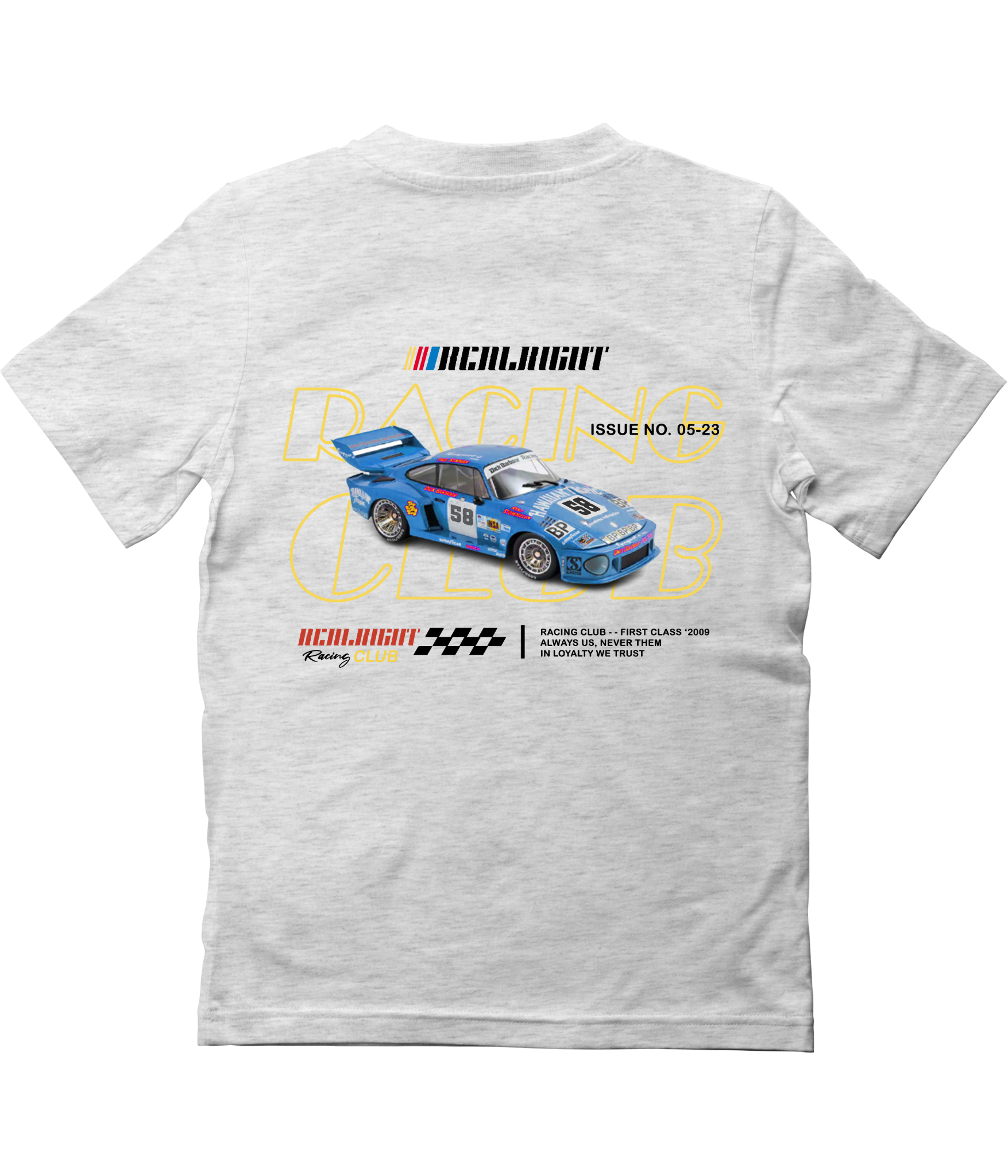 Blue Racing Club Real Right Designer Tee